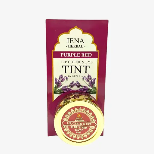 Purple Red Lip Tint by IENA Ayurveda - 8 GM (Trending)