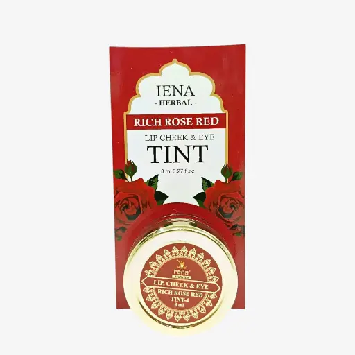 Rich Rose (Red) Lip Tint by IENA Ayurveda - 8 GM (Trending)