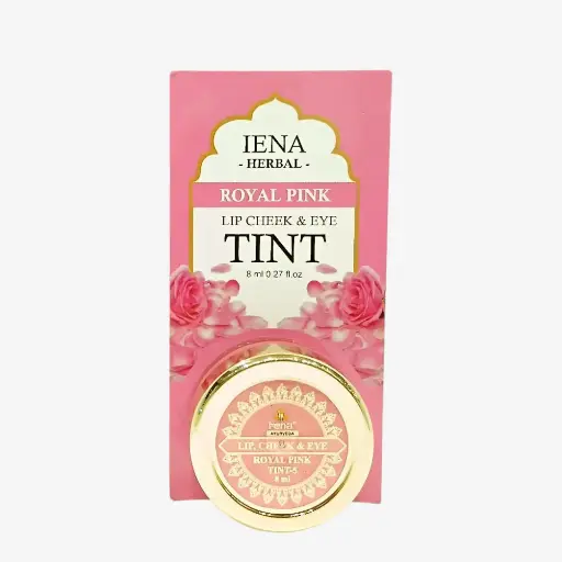 Royal Pink Herbal Lip Tint by IENA Ayurveda - 8 GM (Trending)
